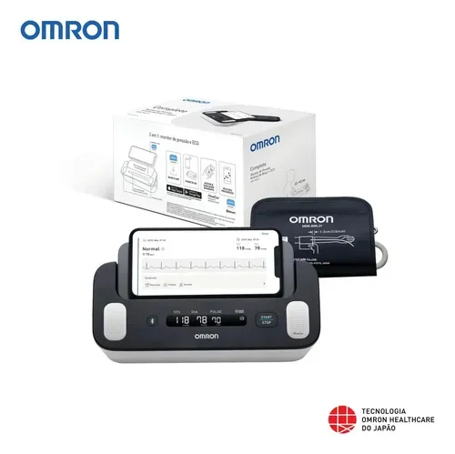 Aparelho Pressão Arterial Braço Eletrocardiograma Hem-7530t1