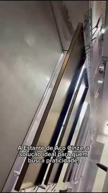 Estante Armário Aço 40cm Multiuso 6 Bandejas Cinza Até 180kg — foto 4 de 7
