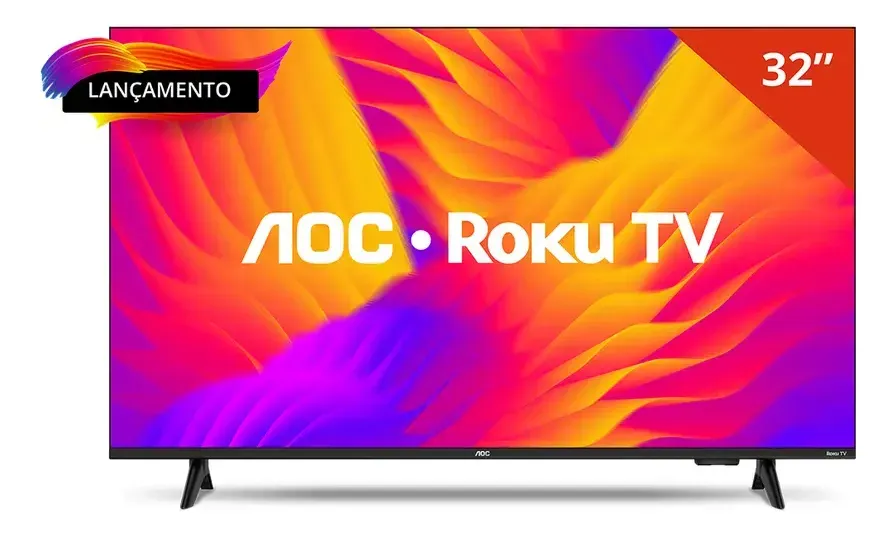 Smart Tv Aoc Dled 32 Wi-fi Roku Tv Quad Core 32s5155/78g — foto 2 de 8