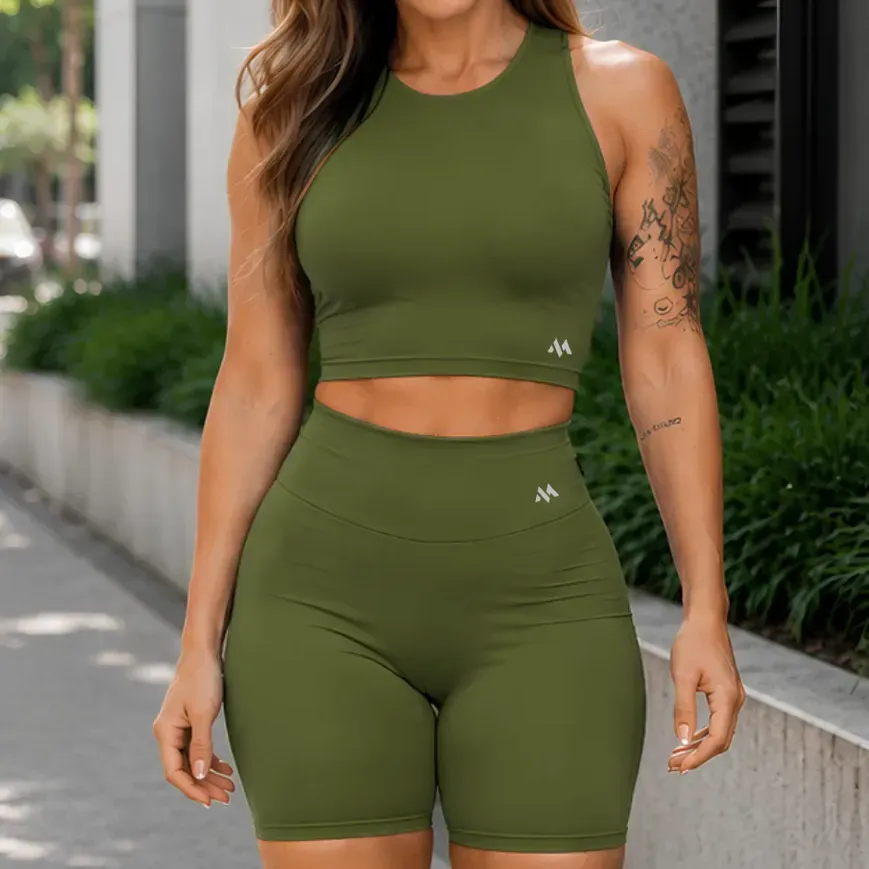 Conjunto Bermuda Feminino Academia Blackout Zero Transparenc — foto 2 de 2