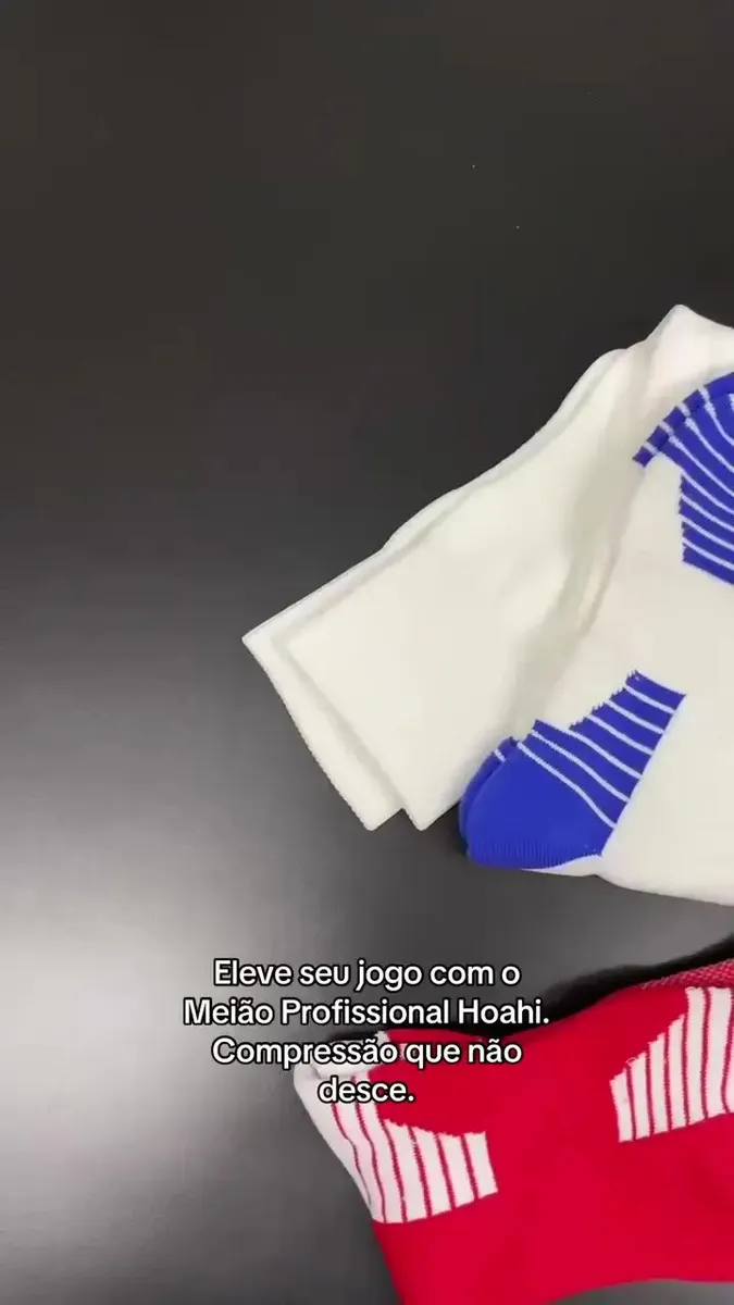 Kit 2 Pares Meião Futebol Profissional Hoahi Cano Longo Cor Preto Tamanho 39/43 — foto 4 de 7