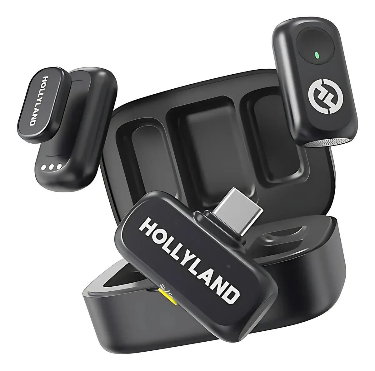 Microfone Hollyland Lark A1 Duo Usb-c cor Preto — foto 6 de 7