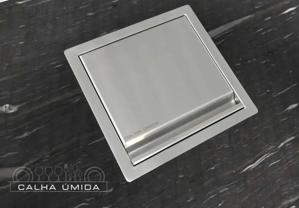 Lixeira Quadrada 5 Litros Com Tampa Inox — foto 7 de 8