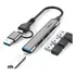 Hub 2 Em 1 Entrada Tipo C 4 Portas Usb3.0 Usb2.0 Hub Alumíni — foto 2 de 7
