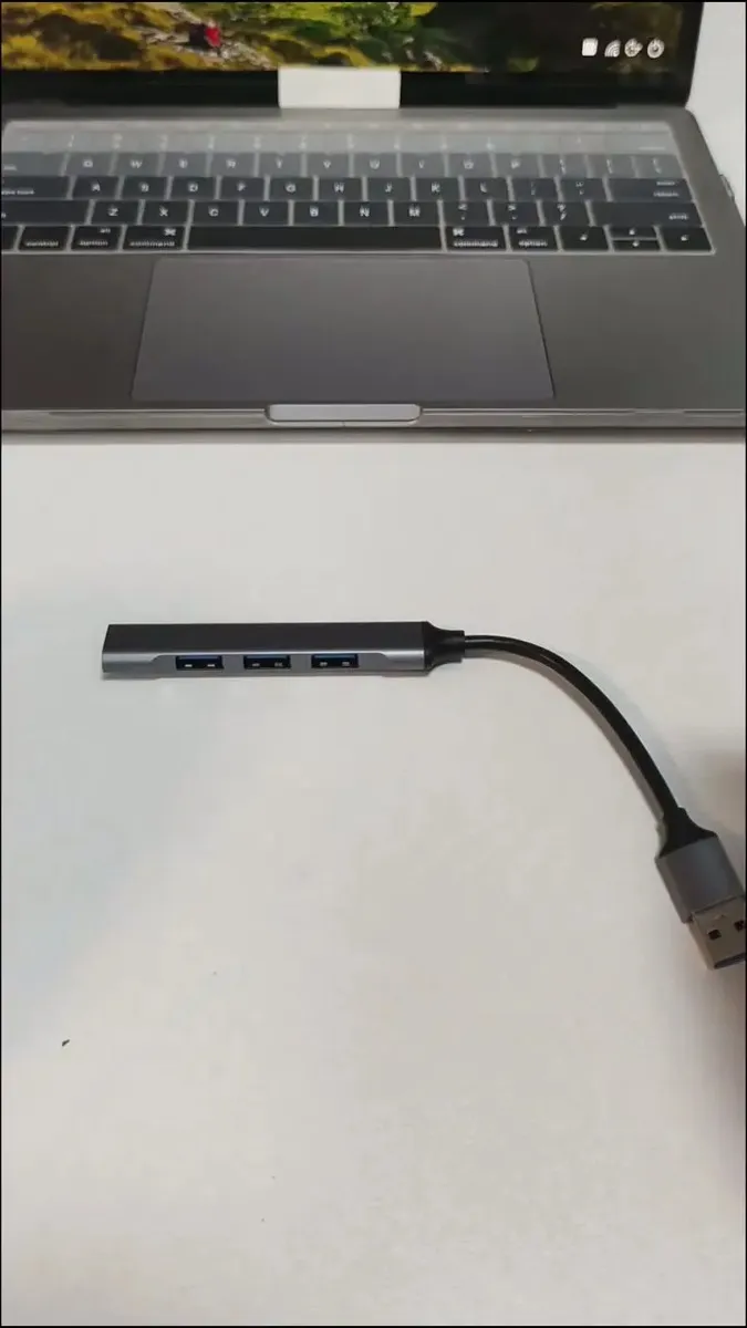 Hub 2 Em 1 Entrada Tipo C 4 Portas Usb3.0 Usb2.0 Hub Alumíni — foto 4 de 7