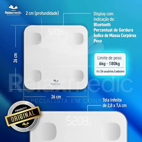 Balança Digital Go Balance Relaxmedic — foto 5 de 8