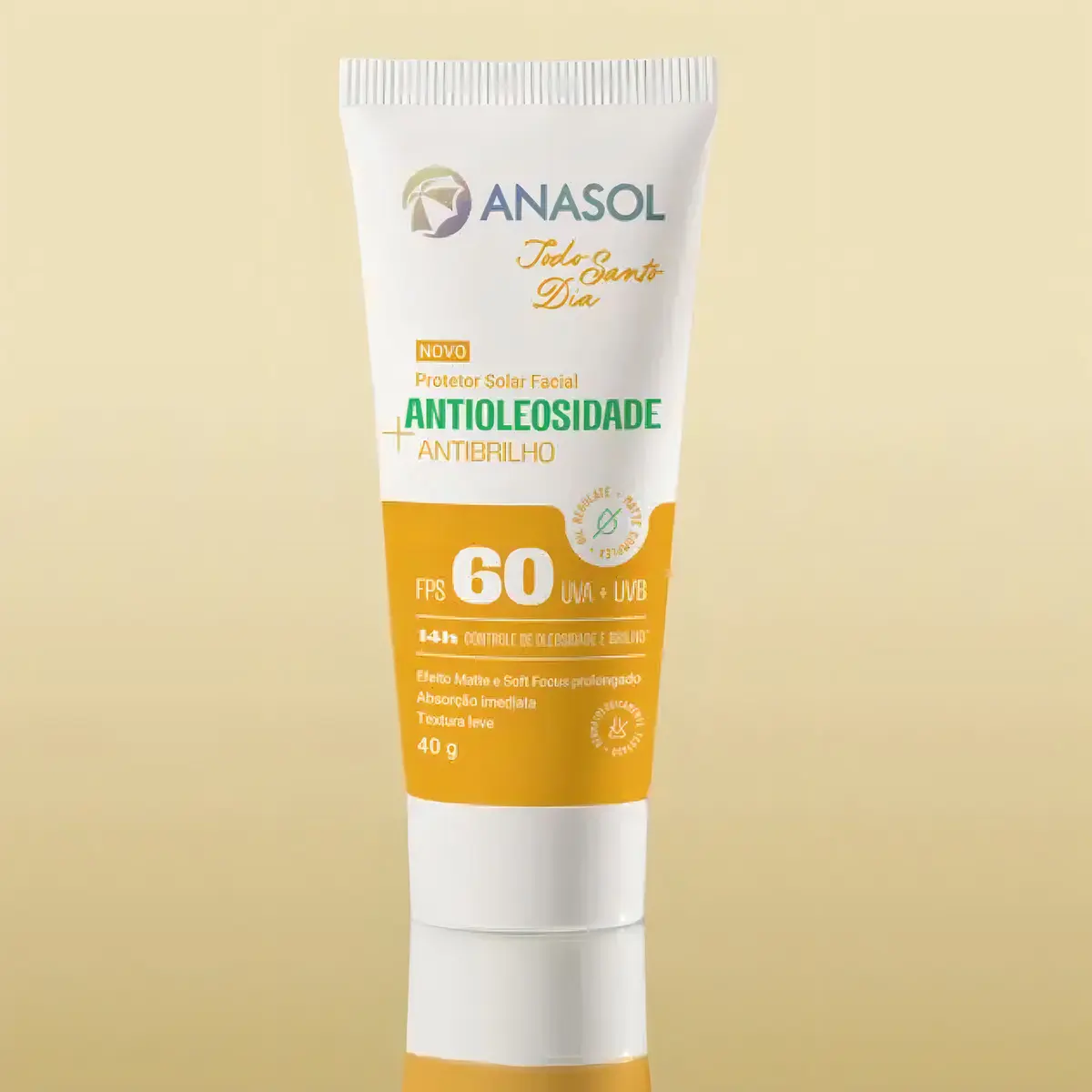 Anasol Prot. Solar Facial Tsd- Antibrilho Fps 60 - 40 G — foto 5 de 8