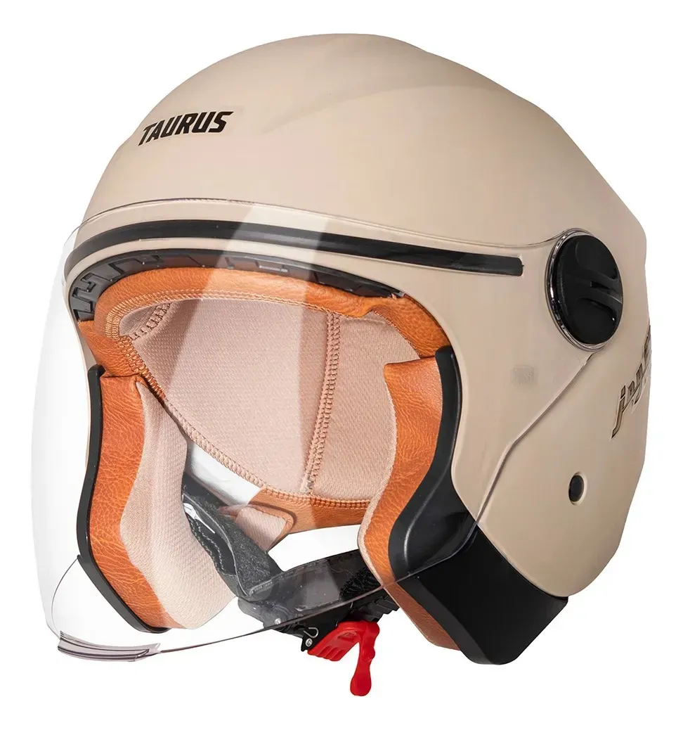 Capacete Aberto Joy 23 By Taurus Bege Fosco Tamanho 58