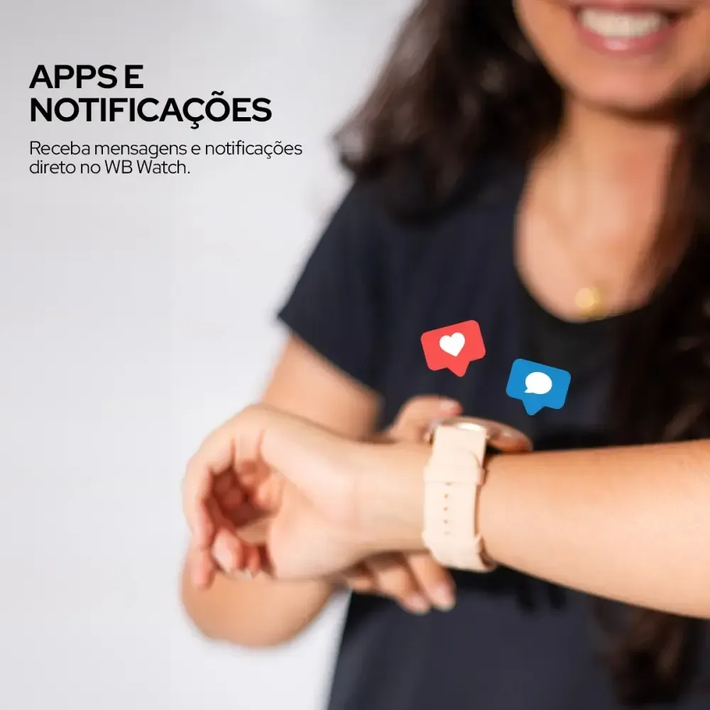 Smartwatch Wb Redondo 46mm, Tela 1,39 Fitness Tracker Rosa — foto 8 de 8