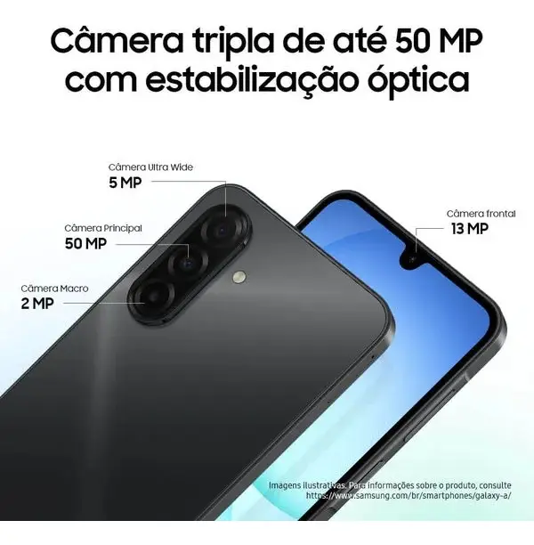 Celular Samsung Galaxy A17 Com Ia, 128gb, 4gb Ram, Câm De 50mp, Tela De 6.7 , Nfc, Ip54 - Azul — foto 6 de 7