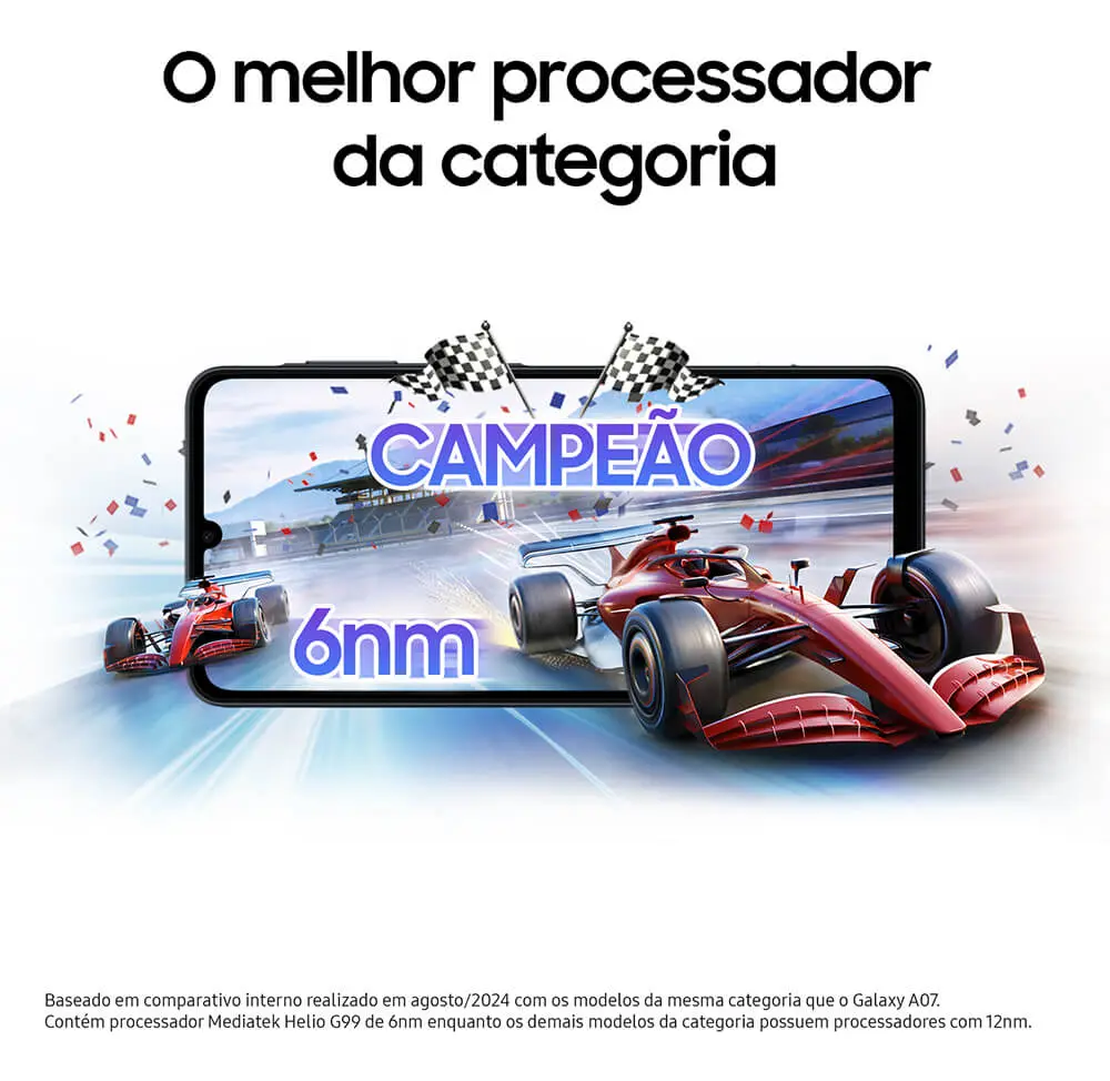 Celular Samsung Galaxy A07 256gb, 8gb, Câmera 50mp, Tela 6.7 , Proteção Ip54, Processador 6nm - Violeta — foto 6 de 7