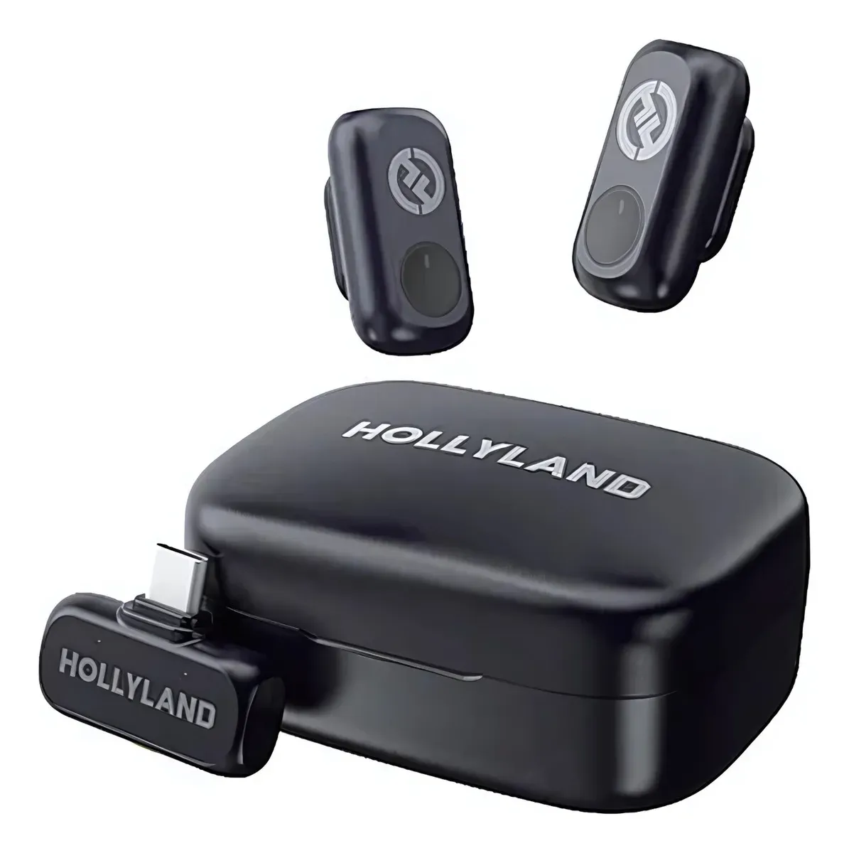 Microfone Hollyland Lark A1 Duo Usb-c cor Preto — foto 2 de 7