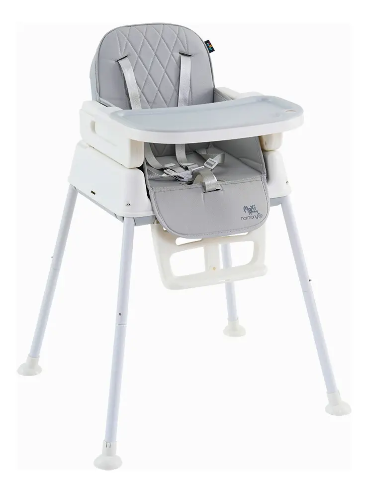 Cadeira De Alimentação Infantil 3 Em 1 Harmony Maxi Baby - Cinza — foto 3 de 7