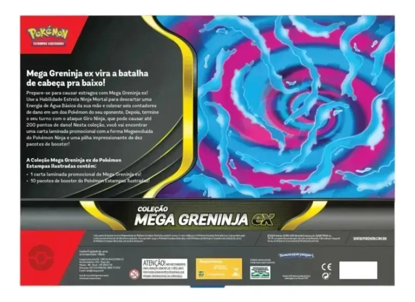 Pokémon TCG Box Mega Greninja ex Coleção Original Copag Portugues — foto 7 de 8