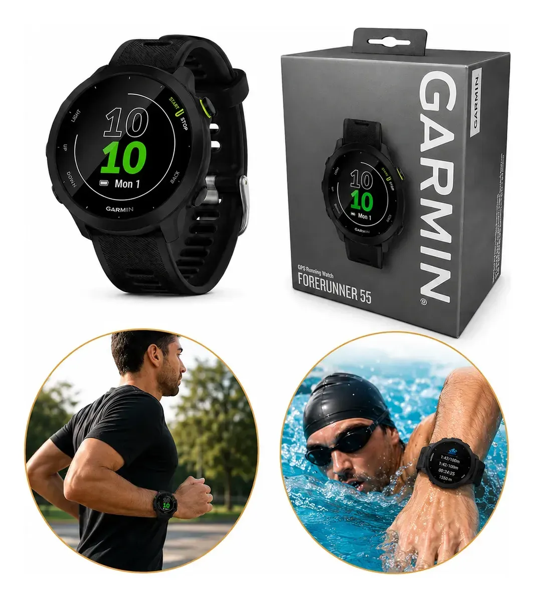 Relógio Garmin Forerunner 55 Monitor Cardíaco Gps Em Inglês — foto 3 de 7