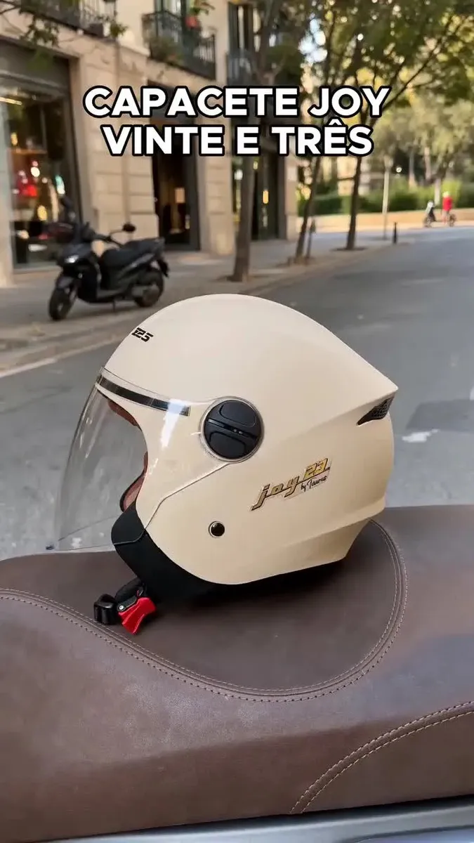 Capacete Aberto Joy 23 By Taurus Bege Fosco Tamanho 58 — foto 4 de 7