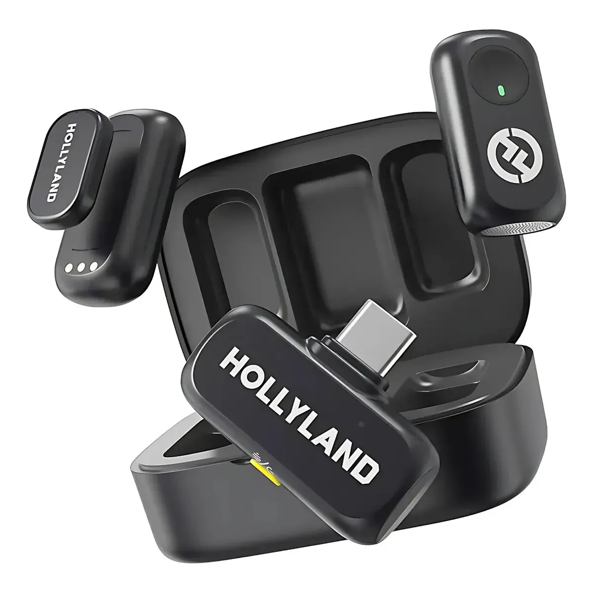 Microfone Hollyland Lark A1 Duo Usb-c cor Preto — foto 5 de 7