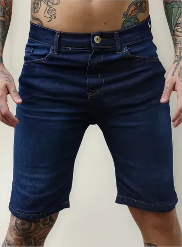 Bermudas Masculina Slim Com Lycra