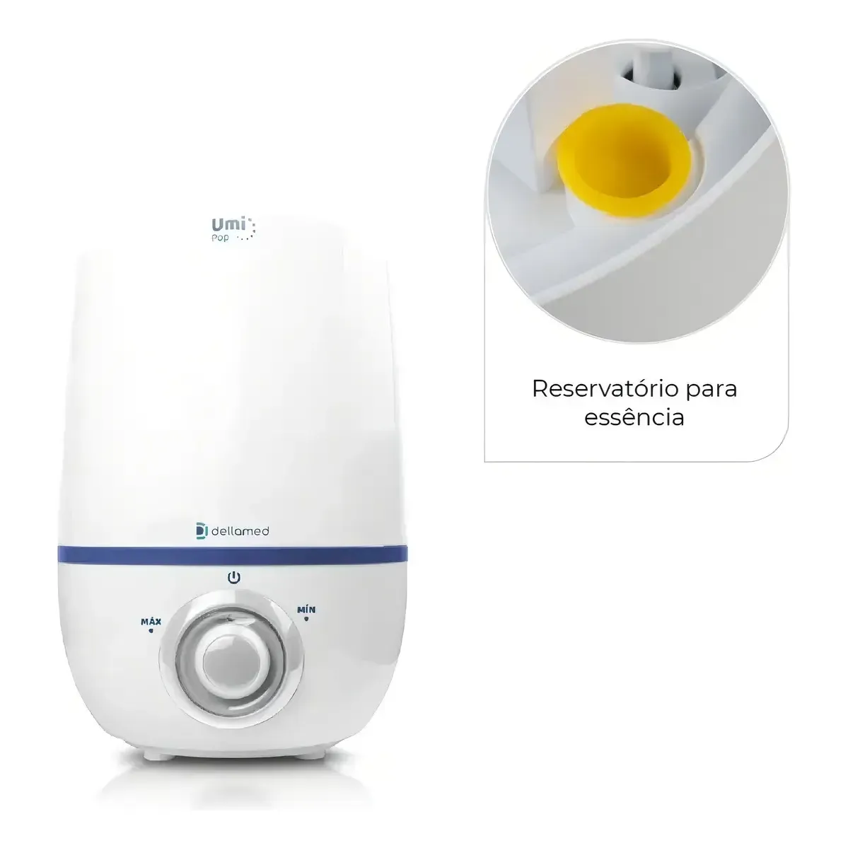Umidificador De Ar Ultrassônico Umi Pop Health 2,3l Dellamed Cor Branco Bivolt — foto 7 de 7