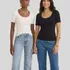Kit 2 Peças Camiseta Feminina Slim Algodão Canelada Colcci — foto 2 de 7