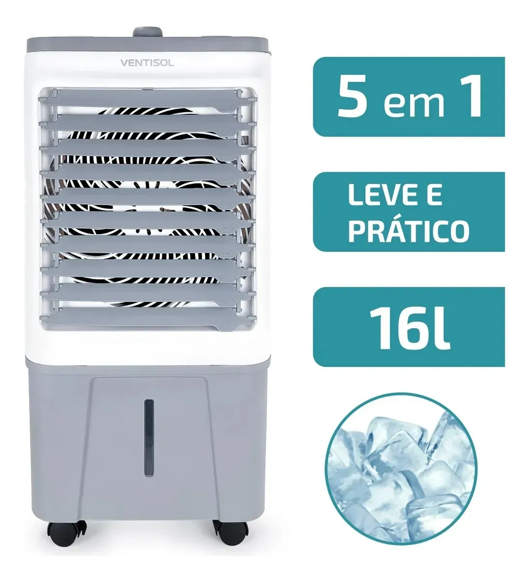 Climatizador Portátil 16 Litros 130w Ventisol Clin16 Cor Cinza — foto 3 de 8