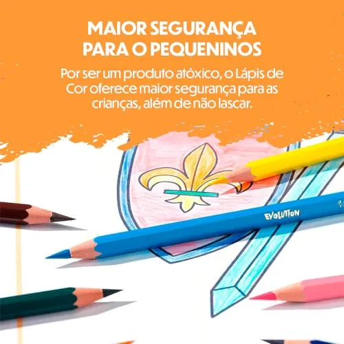 BIC, Lápis de Cor Sextavado, Evolution, 24 Cores — foto 6 de 6