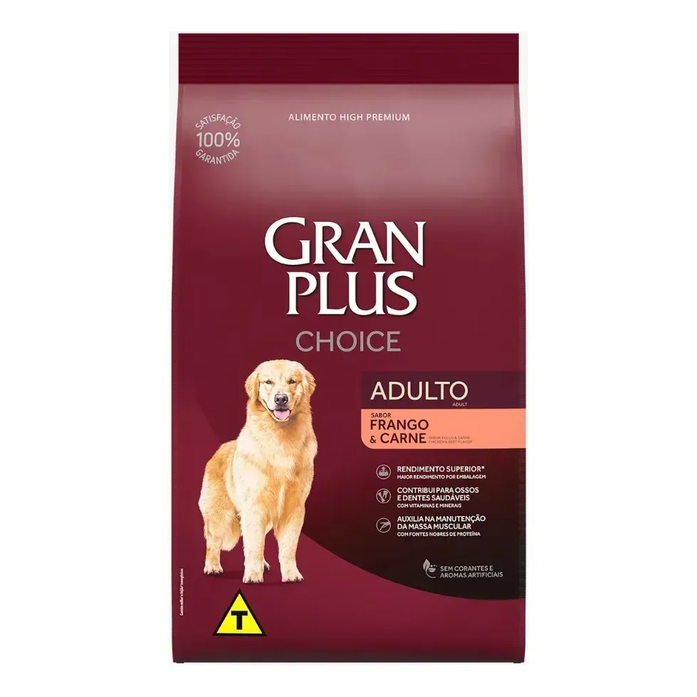 Ração Gran Plus Choice Cães Adultos Frango E Carne 10,1kg — foto 2 de 8