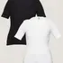 Kit 2 Peças Camiseta Feminina Slim Algodão Canelada Colcci — foto 5 de 7