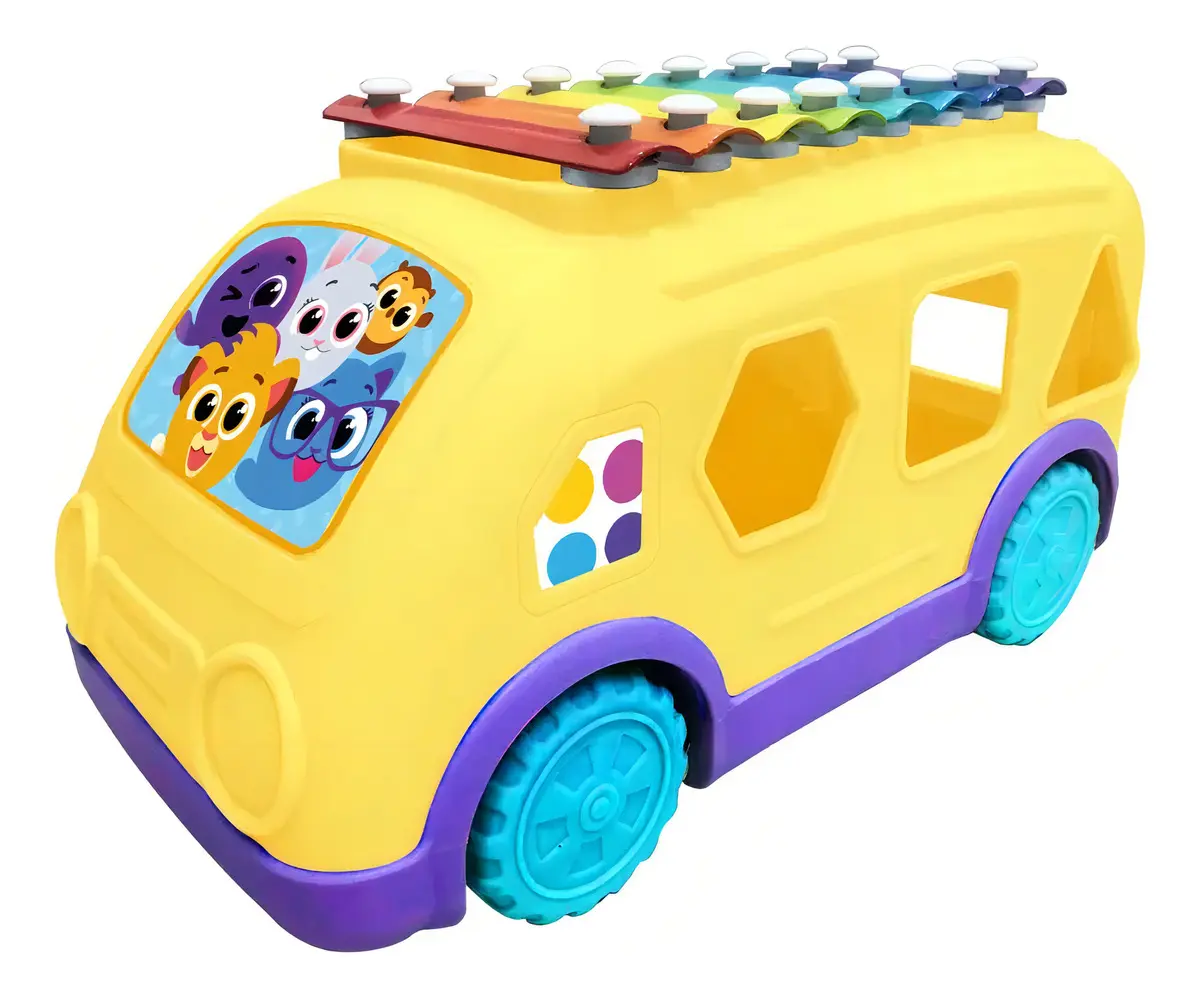 Brinquedo Musical Ônibus Xilofone Yes Toys 20708