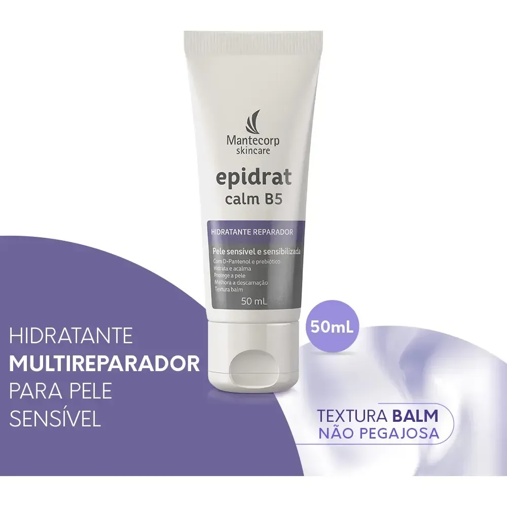 Hidratante Facial Epidrat Calm B5 Para Pele Sensível 50ml Mantecorp — foto 5 de 7