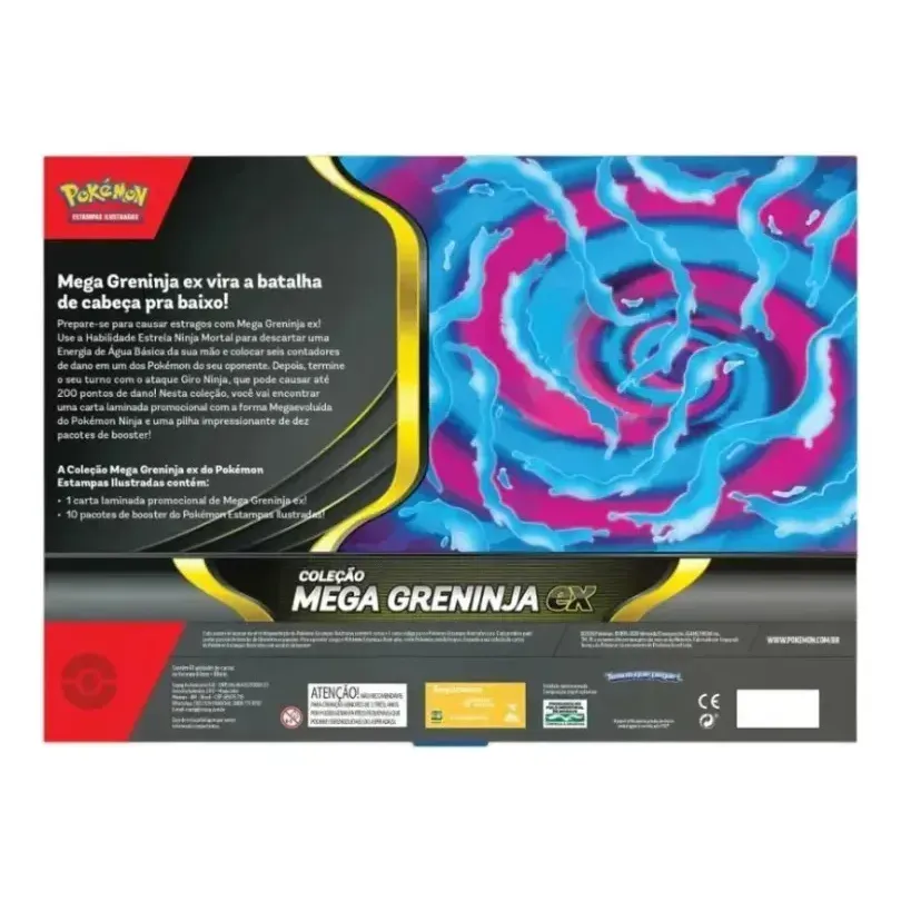 Pokémon TCG Box Mega Greninja ex Coleção Original Copag Portugues — foto 6 de 8