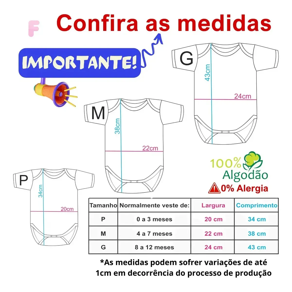 Body Bebê Frase Eu Amo Papai Mamãe 100% Algodão Kit 2pç Cor Branco Tamanho P - 0 a 3 meses — foto 8 de 8