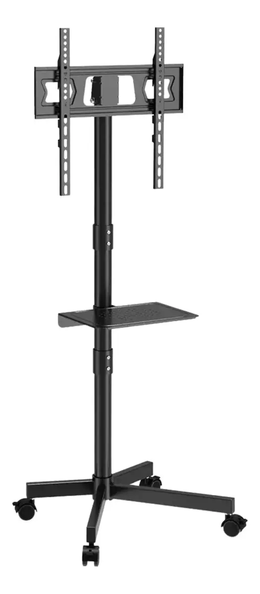 Suporte Pedestal Para Tv De 23 A 60 Com Rodinhas Bandeja Cor Preto — foto 3 de 7
