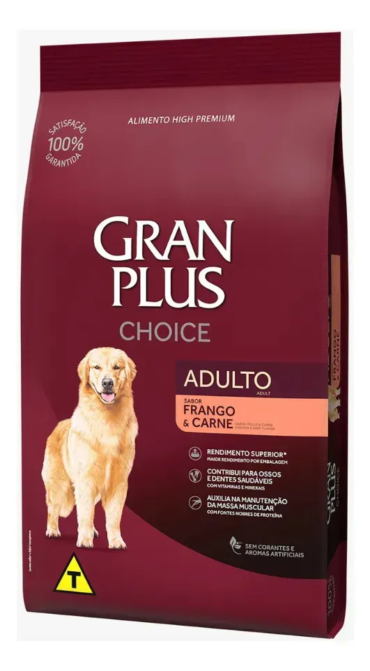 Ração Gran Plus Choice Cães Adultos Frango E Carne 10,1kg — foto 5 de 8