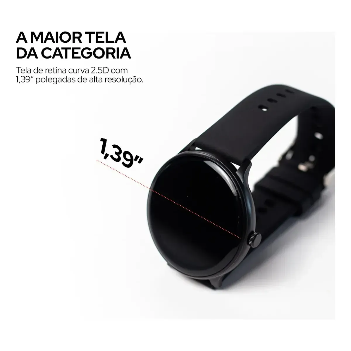 Smartwatch Wb Redondo 46mm, Tela 1,39 Fitness Tracker Rosa — foto 6 de 8
