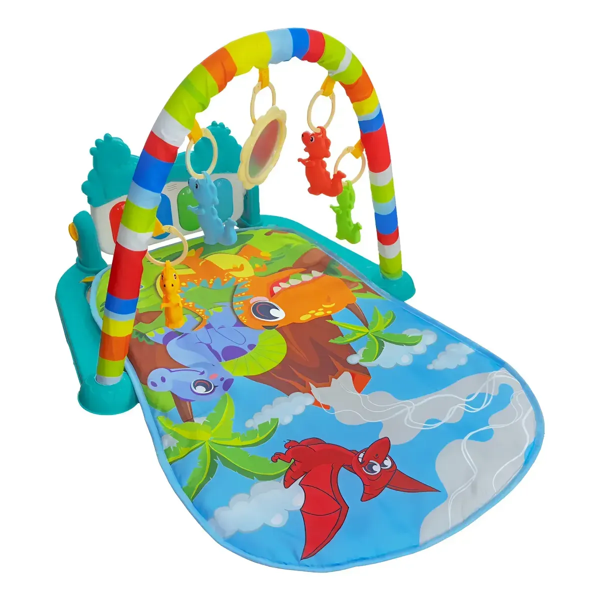 Tapete de Atividades Para Bebê Piano Play Funny Dino Maxi Baby — foto 2 de 7