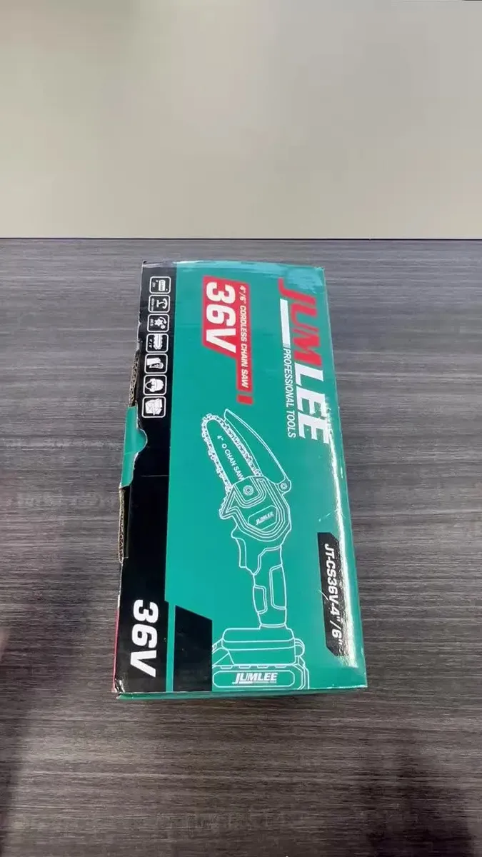Mini Motosserra Eletrica 36v Leve E Portátil 4 C/ 6 Polegada — foto 4 de 7