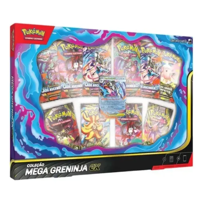 Pokémon TCG Box Mega Greninja ex Coleção Original Copag Portugues — foto 2 de 8