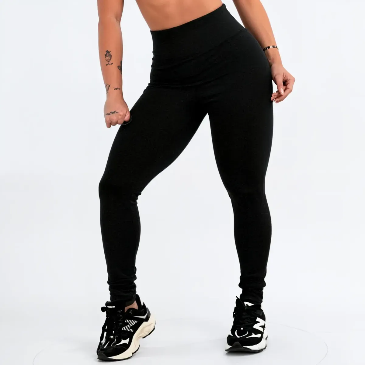 Calça Legging Leg Zero Transparência Cintura Alta Academia — foto 4 de 5