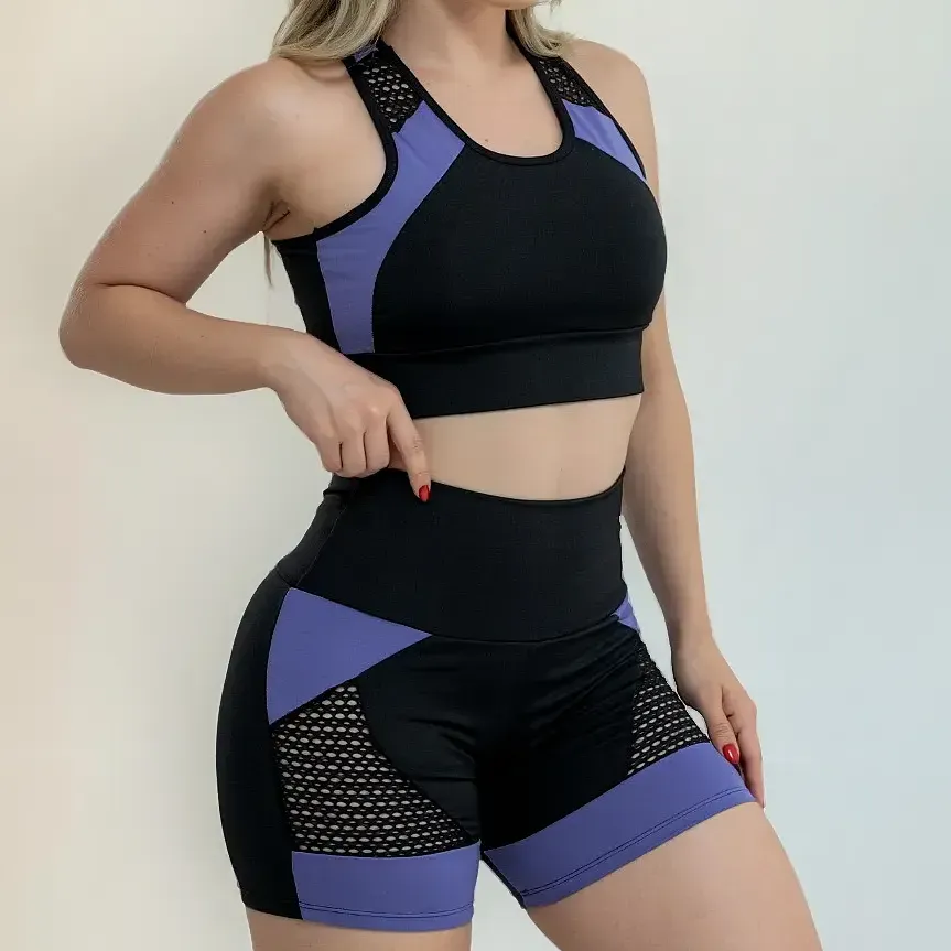 Conjunto Fitness Academia Feminino Zero Transparência Treino — foto 2 de 6