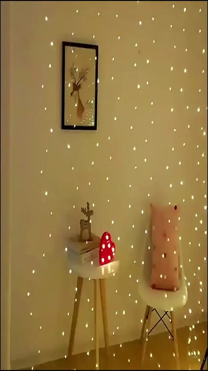 3*3m Cortina De Luz 300 Pisca Pisca Led Decoração De Natal — foto 4 de 7