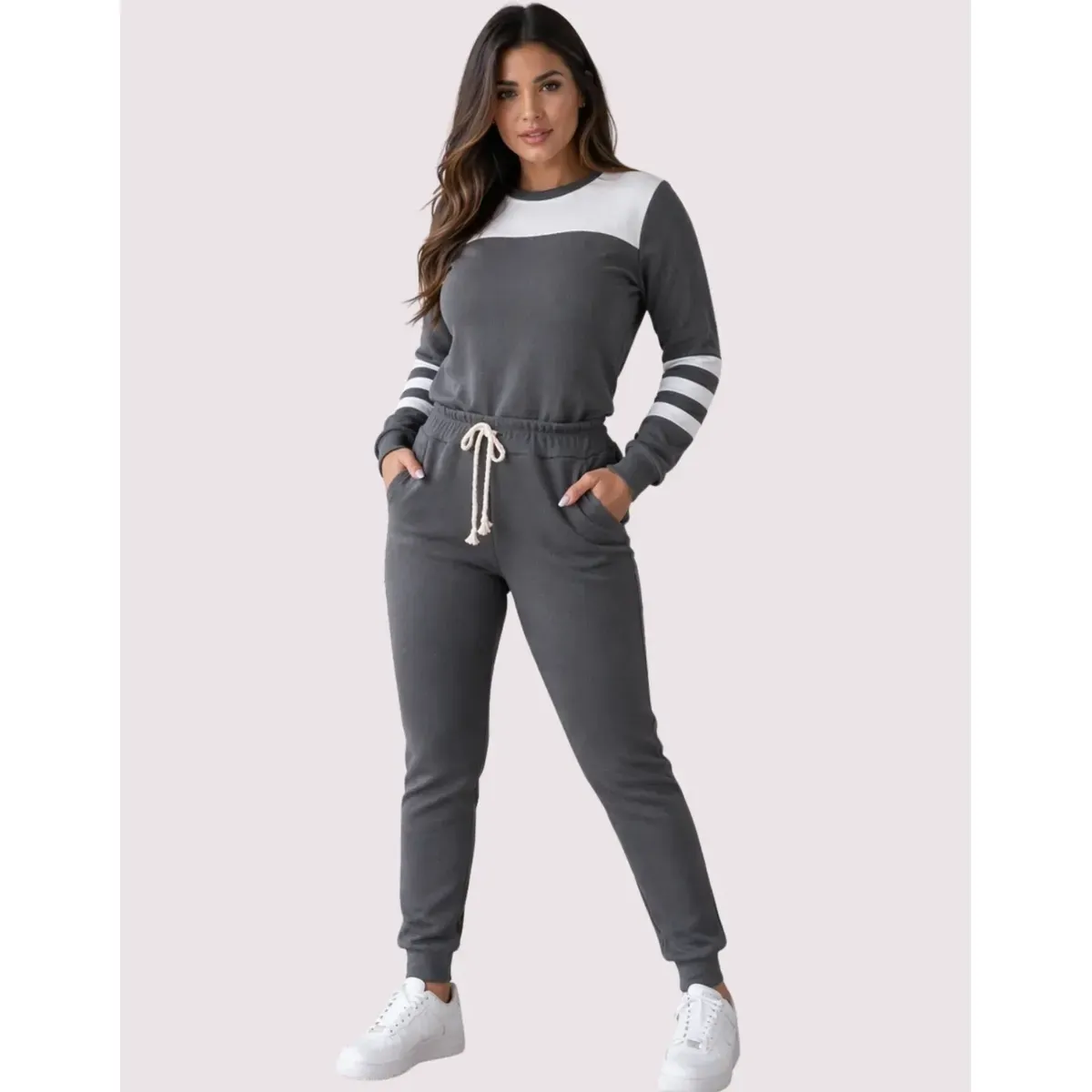 Conjunto Feminino De Frio Manga Longa Inverno — foto 4 de 7