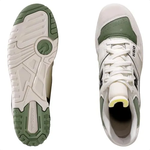 Tenis New Balance 550 Masculino, Bege Claro/Verde, 40 — foto 6 de 6