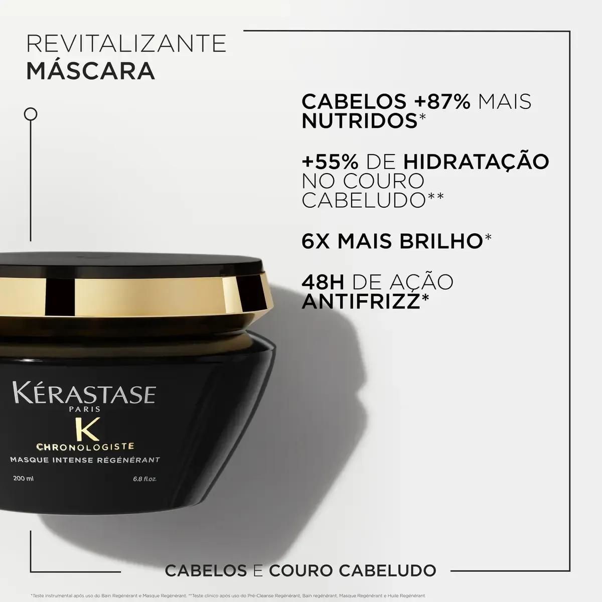 Máscara Capilar Regeneradora com Abyssine para Hidratação Profunda, Brilho Intenso e Controle do Frizz Chronologiste Intense Régénérant Kérastase 200ml — foto 7 de 7
