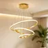 Lustre Led Sala Moderno 60w, 3 Arcos Pendente Luminária Teto — foto 2 de 7