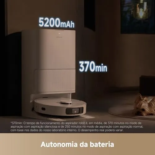Dreame D20 Ultra Aspirador robô e Mopa, Sucção 13.000Pa, esvaziamento automático, limpeza automática da mopa, elevação da mopa, detecção ultrassônica de tapetes, fácil manutenção, 127v — foto 8 de 10