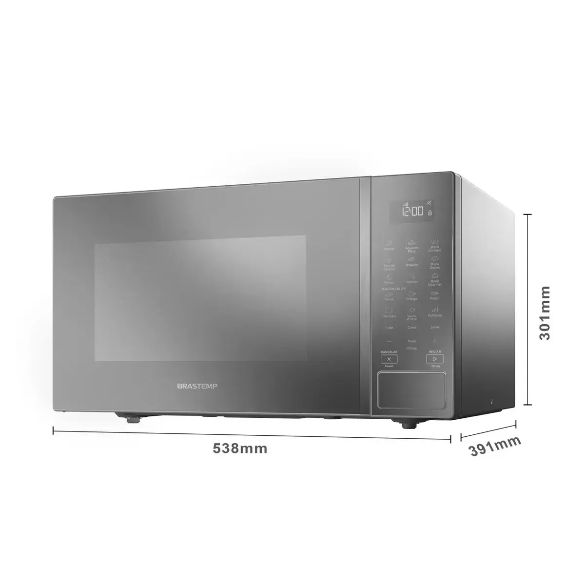 Micro-ondas Brastemp 32L Cinza com Menu Gourmet - BMS46AR — foto 5 de 7