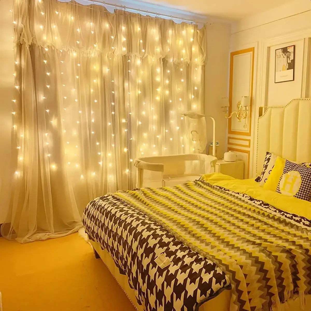 3*3m Cortina De Luz 300 Pisca Pisca Led Decoração De Natal — foto 6 de 7