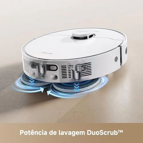 Dreame D20 Ultra Aspirador robô e Mopa, Sucção 13.000Pa, esvaziamento automático, limpeza automática da mopa, elevação da mopa, detecção ultrassônica de tapetes, fácil manutenção, 127v — foto 4 de 10