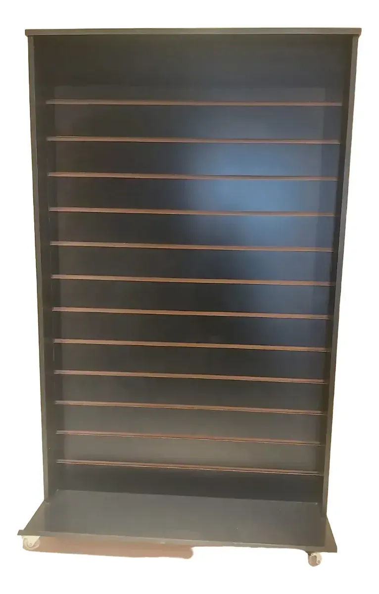 Expositor 1,5 Dupla Face Canaletado Pr 90x150 C/ Rodizio Gel — foto 6 de 7